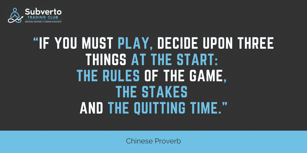 if you must play decide upon three things at the start
